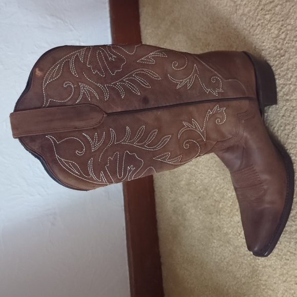 J.B Dillon Reserve Brown Western Cowgirl Festival Country Boots Size 8 - Picture 6 of 12